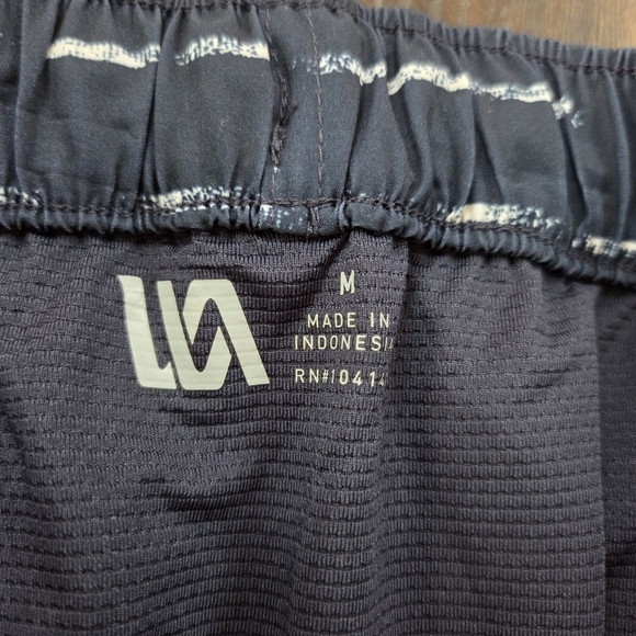 VRST Mens Medium Navy Sand Washed Stripe 5" Resort Slim Fit Shorts New Beach - Picture 3 of 11